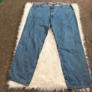 RK Brand Men's Straight Leg Denim Jeans Size‎ 46X34 Medium Wash Workwear New